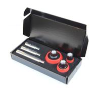 Tige d'extension filetée M14 pour meuleuse coudée avec 3 tiges d'adaptation et supports de tampon pour un polissage sûr dans les espaces restreints. Adaptateur de meuleuse coudé