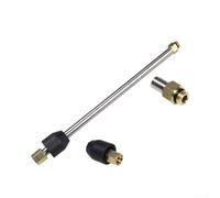 Tige d'extension pour nettoyeur haute pression 16 cm/22,5 cm/35 cm/53 cm en acier inoxydable, connecteur en laiton, lance de pulvérisation haute pression, design résistant à la rouille pour nettoyage