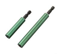 Tige d'extension télescopique 6,35 mm pour visseuse à percussion et perceuse sans fil 80 mm ou 120 mm Construction en alliage d'aluminium pour une performance fiable (80 mm + 120 mm)