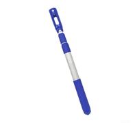 Tige d'extension télescopique réglable en aluminium argenté pour nettoyage de piscine avec filet et brosse dans les spas de natation au sol, outil facile à atteindre 44 à 88 cm