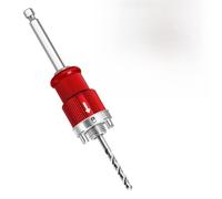 Tige d'ouverture de trou à dégagement rapide pour travail du bois, filetage de 16 mm et 5/8", tige hexagonale de 10 mm, verrouillage autobloquant à gauche, compatible avec bimétal (16 mm)