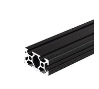Tige en acier inoxydable, tige en acier inoxydable, profil en aluminium noir, cadre standard européen anodisé pour imprimante 3D machine de gravure laser (fente 2040 V, 600 mm)