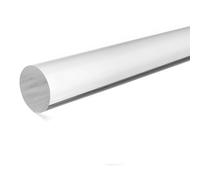Tige en acrylique transparent, Tige acrylique solide transparente 8-20mm Dia x 100-300mm L for décoration de gâteau(10x100mm)