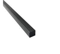 Tige en fibre de carbone solide, carrée pultrudée, finition mate, haute résistance, 2 x 2 x 500 mm - 8 x 8 x 500 mm, 4 pièces(2.5x2.5x500mm)