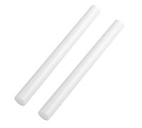 Tige en nylon, céramique, 2 pièces de tige plastique PA6 blanc, barre solide 15 × 500 mm-30 mm adaptée à la fabrication modèles et une utilisation industrielle(Diameter 15mm)