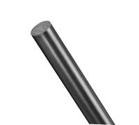 Tige en plastique en fibre de verre FRP, 10mm x 50cm, barre solide de bricolage, bâton rond noir d'ingénierie for sac de parapluie, 1 pièce