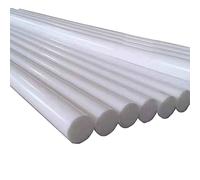 Tige En Plastique, Longueur 50 Cm/25 Cm, Barre Solide En Polytétrafluoroéthylène Blanc, Respectueux De L'environnement, Usinage Non Toxique, Tige En Plastique PTFE DIY, 1 Pièce(12mm,Length 12cm)