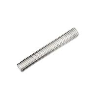 Tige entièrement filetée, 1 pièces M3 M4 M5 M6 M8 M10 M12 M14 M16 M20 304 acier inoxydable entièrement s goujons de barre tige de vis fil tige de vis(140mm M6)