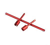 Tige et joints en aluminium anodisé avancé pour véhicule Tamiya TT02 RC (ensemble rouge)