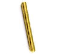 Tige filetée, 1 pièce, pas de vis M6 M8 M10 M12 M14, goujon fileté en laiton, longueur de 30 mm à 500 mm, tige filetée en cuivre, écrou d'arbre(M10 90mm)
