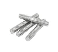 Tige filetée à Double extrémité en acier inoxydable 304, boulons à Double tête, goujons à travers le mur, vis, dents de tige M3 M4 M5 M6 - M16(M3-5pcs,200mm)