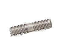 Tige filetée à Double extrémité en acier inoxydable M4, goujon de bâton dent L 20 55 MM sans tête, tiges filetées, 10 pièces(M4x30)