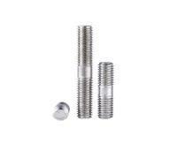 Tige filetée à Double extrémité M3 M4 M5 M6 A2-70 304, boulons à tige filetée à Double tête en acier inoxydable for usage industriel(M6 x 45mm 5 Pcs)