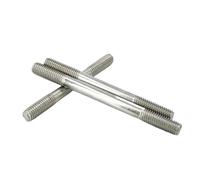Tige filetée à Double extrémité M3 M4 M5 M6 M8 304 A2, boulons sans tête en acier inoxydable, bâton à dents, barre filetée à Double tête, 1 pièce(50mm,M6)