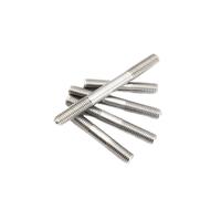 Tige filetée à double extrémité métrique M3 4 5 6 8 M16 304 boulons à goujons sans tête en acier inoxydable tige à vis bâton à dents barre filetée à double tête 1 pièces(25mm,M3)