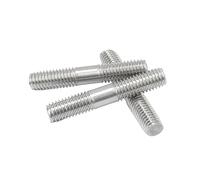 Tige filetée à goujon 3 pièces, M5x200 M6x40 M6x160 MM Tige filetée à double extrémité en acier inoxydable, tige filetée à double extrémité, D * L(M6x40)