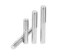 Tige filetée à une extrémité M3 M4 M5 M6 M8 M10~M20 304 Acier inoxydable Boulon sans tête Vis Dentée Barre filetée à tête unique(400mm,M6-10PCS)