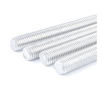 Tige filetée double en zinc, Tige filetée en aluminium 6061 argentée M6-M16 x 40-300 mm(M8x80(5pcs))