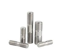 Tige filetée double extrémité en acier inoxydable 304, boulons M3, M4, M5, M6, M8, M10, M12 et M16, goujon, tige dentée, barre à double tête(35mm,M10 (1pcs))