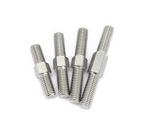 Tige filetée double M8 (2 pièces) - Goujons à double tête en acier inoxydable 304, longueur 30 mm à 100 mm, filetage à gauche et à droite(M8x100mm 2pcs)
