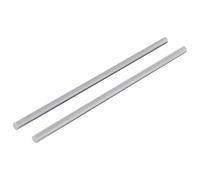 Tige filetée en acier argenté 6 x 170 mm 2 pièces, fixation robuste pour montage, assemblage, réparation, construction, quincaillerie polyvalente avec filetage durable