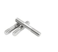 Tige filetée en acier inoxydable 304, boulon à double tête, longueur égale allongée(M4-10pcs,60mm)