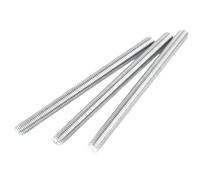 Tige filetée en acier inoxydable, lot de 10, argentée, M2 à M6(M5x60mm)