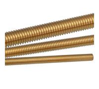 Tige Filetée En Laiton, Entièrement, Filetage Solide, M2, 5, M3, M4, M5, M6(10pcs,M6x500)