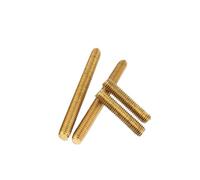 Tige filetée en laiton, longueur 25-500mm, boulon métrique solide sans tête, goujon de barre à arbre complet(M10x200mm-2pcs)