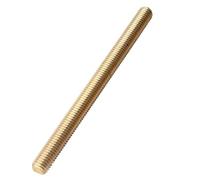Tige filetée en laiton massif, goujon fileté complet, longueur 50-180 mm, fixation en laiton for bricolage et usage industriel, 1 pièce(M6 x 120MM)