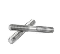 Tige filetée en titane pur, vis à double tête, boulon à deux dents Au Secteur De La Construction(25mm,M6 (5pcs))