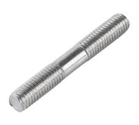 Tige filetée longue argentée en acier inoxydable, 1 pièce, double filetage M6, M8, M10, 304, for l'industrie(200mm*M8)