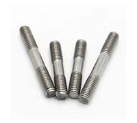 Tige Filetée M3 M4 M5 M6 M8 M10 tige Double filetage 304 vis en acier inoxydable boulons à goujons(50mm,M3 5pcs)