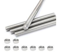 Tige filetée M8 x 100 mm, en acier au carbone, galvanisée à chaud, vis filetée haute résistance, pour construction métallique, montage de meubles, installations solaires, inoxydable et résistante à la