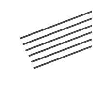 Tige filetée SOURCING MAP 6Pcs 2 mm x 300 mm en fibre de carbone Résistance Élevée Légèreté pour Bricolage Artisanat