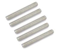 Tige filetée, tige entièrement filetée, pas de vis, boulon à barre entièrement filetée M2 M2,5 M3, pas de 0,4 mm, 0,45 mm, 0,5 mm, goujon en acier inoxydable 304, dents, écrou d'arbre(M2.5 100mm)