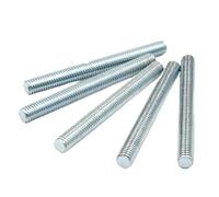Tige Filetée Tige entièrement filetée zinguée, tiges entièrement filetées métriques, barre, vis, boulon galvanisé, goujon, dent, bâton(M4x20 (10pcs))