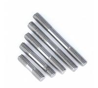Tige FiletéE Tige filetée à Double extrémité en acier inoxydable 304, boulons tige, bâton dents, barre tête M3 M4 M5 M6 M8 M10 M12 M16(25mm,M5 (2pcs))