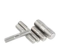 Tige FiletéE Tige filetée en acier inoxydable 304, boulon à double tête dentée pour les Meubles(6x250mm-2Pcs)