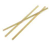 Tige Filetée Tige filetée en laiton M2 .5 M3 M4 M5 M6 M8 M10 M12 * 250MM, boulon métrique, filetage complet, goujon de barre d'arbre, 1 pièce(M4)