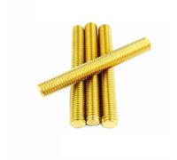 Tige filetée Tige filetée en laiton M3 M4 M5 M6 M8 M10 M12 M14 M16 L20mm 30 40 50 100mm, boulon métrique massif, tous les goujons de barre pour Bricolage(140mm,M8)