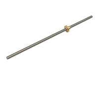 Tige filetée, vis trapézoïdale, vis mère T8 for imprimante 3D, pas de 10 mm, 12 mm, 14 mm, longueur 2 mm, 100 mm à 800 mm, tige trapézoïdale en acier inoxydable avec écrou en laiton, 1 pièce(Lead 10mm
