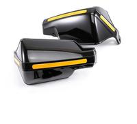 Tige hydraulique coffre voiture Équipement Protection Pour Moto Coupe-vent Réfléchissant Protège-mains Guidon Protège-poignée(Le noir)