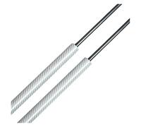 Tige Hydraulique Ressort Gaz Pour Hyundai Pour Terracan HP SUV Quantité (2) Entretoises Coffre Avec Becquet 540MM Hayon Arrière Ressorts Gaz Supports Levage Choc(Silver Carbon Fiber)