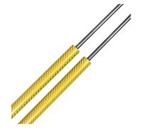 Tige Hydraulique Ressort Gaz Qty2 Entretoises Coffre Avec Hayon Électrique 681mm Support Levage Arrière Ressorts Gaz Amortisseur Pour Toyota Pour Sequoia SUV(Yellow Carbon Fiber)