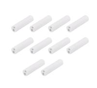 Tige isolante en céramique, Lot de 10 tubes creux en porcelaine à double alésage, longueurs 15/25/23 mm, céramique haute teneur alumine résistante l'abrasion for élément chauffant(5 * 1.5 * 23mm)