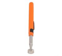 Tige magnétique extensible en acier inoxydable avec ventouse puissante pour ramasser les attaches métalliques et les petites pièces (3,6 kg, orange)