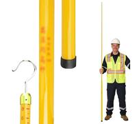 Tige Mesure Télescopique Bâton De Mesure De Hauteur Jaune Orange, Bâton D'arpentage Rétractable Bâton Et Tige Légers Inspections Lignes Électriques/arpentage Des Terres(Yellow,8m/26.2ft)