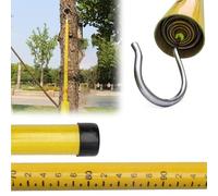 Tige Mesure Télescopique Poteau Mesure Hauteur Arbres 6 8 10 12 15 18 M, Tige D'arpentage Isolée Avec Sac Transport, Bâton Hauteur Poteau Réglable, Travaux Sur Lignes Électriques(Yellow,26.2ft/8m)