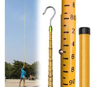 Tige Mesure Télescopique Poteau Mesure Hauteur En Résine Époxy, Rallonge Tige D'arpentage Isolée Haute Tension, Équipement D'arpentage Monteurs Lignes Sac Transport(1 pack,12m/39.4ft)